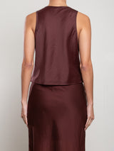 Maggie Tank in Gossamer - Chocolate