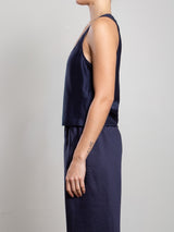 Maggie Tank in Gossamer - Navy