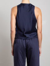 Maggie Tank in Gossamer - Navy