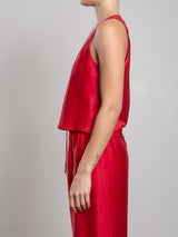 Maggie Tank in Gossamer - Cherry