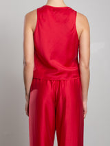 Maggie Tank in Gossamer - Cherry