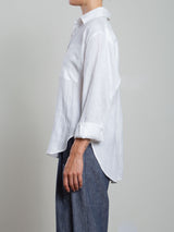 Marvin Shirt in French Linen - White