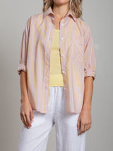 Marvin Shirt in Riviera Stripe - Light Pink