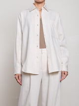 Marvin Shirt in Linen Twill - Bone