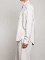 Marvin Shirt in Linen Twill - Bone