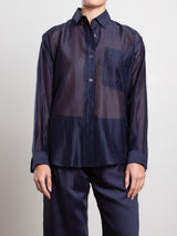 Marvin Shirt in Gossamer - Navy