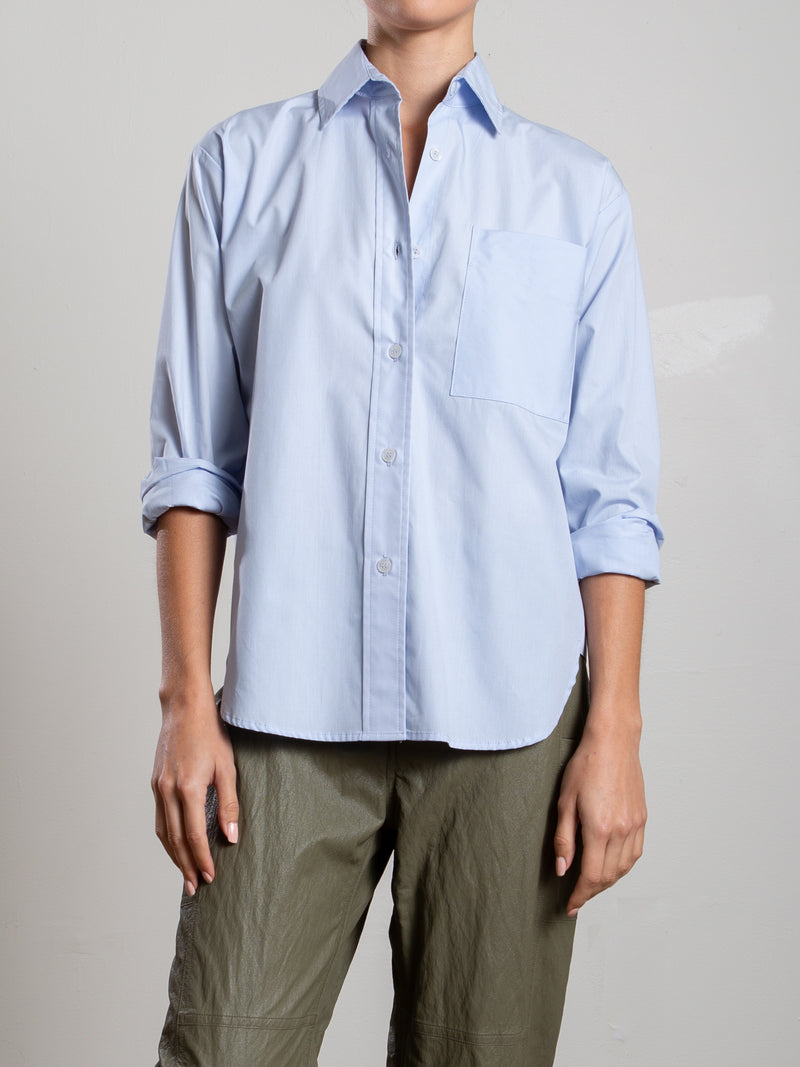 Marvin Shirt in Marbella Poplin - Sky