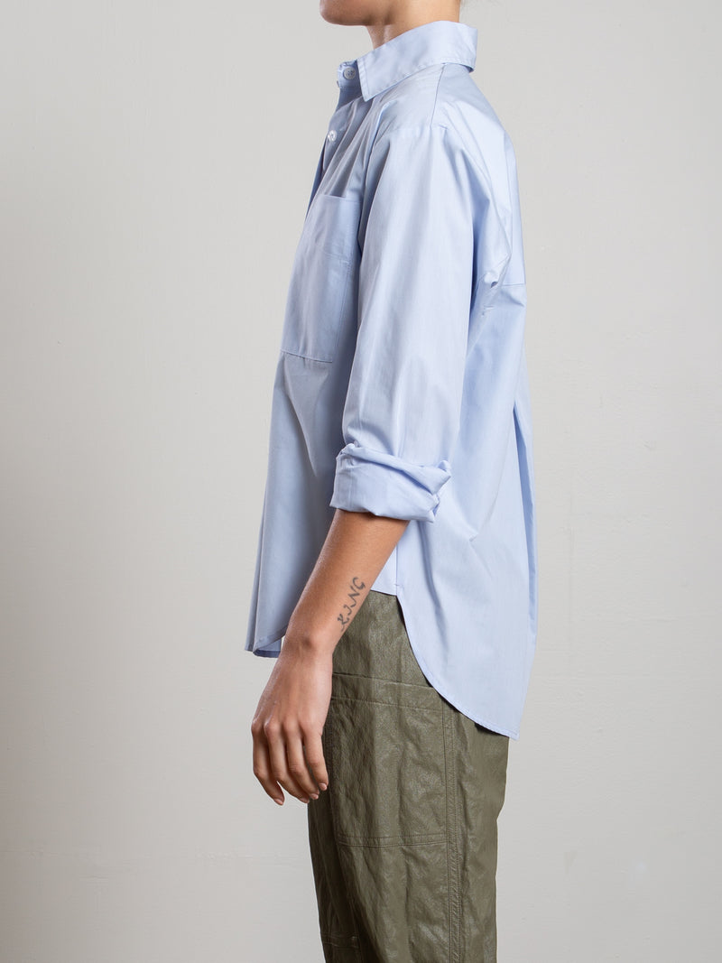 Marvin Shirt in Marbella Poplin - Sky