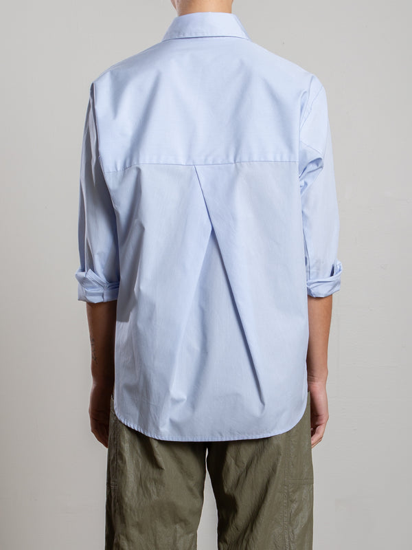 Marvin Shirt in Marbella Poplin - Sky