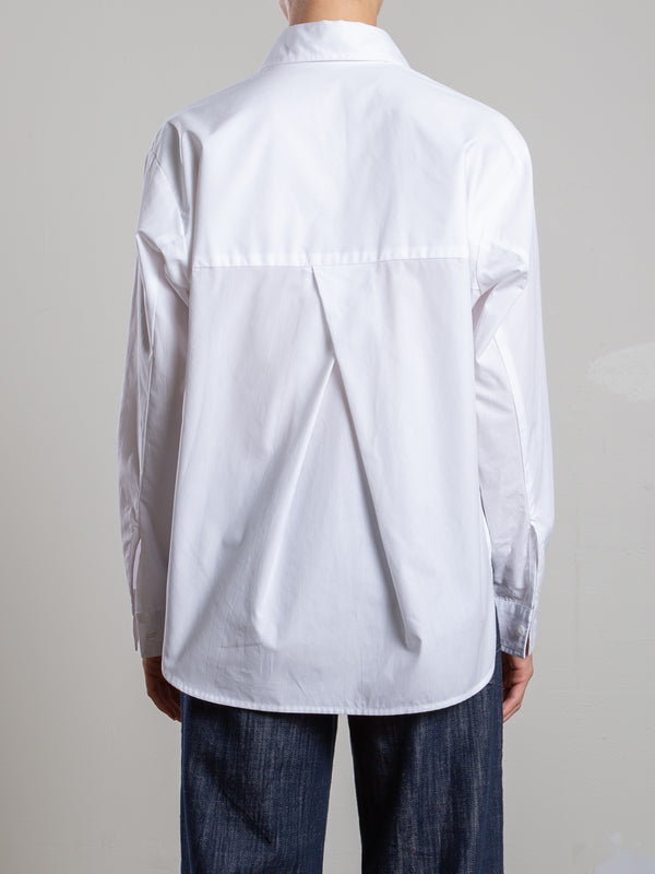 Marvin Shirt in Marbella Poplin - White
