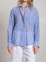 Marvin Shirt in Marin Stripe - Blue