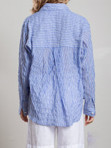 Marvin Shirt in Marin Stripe - Blue
