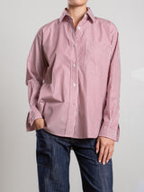 Marvin Shirt in Candy Stripe - Red/White