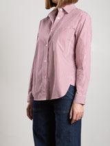 Marvin Shirt in Candy Stripe - Red/White