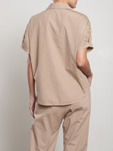 Rowe Shirt in Paperweight Cotton - Putty
