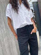 Rowe Shirt in Paperweight Cotton - White