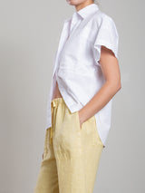 Rowe Shirt in Paperweight Cotton - White