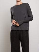 Cruz Tee in Tissue Jersey - Vintage Black