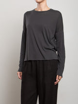 Cruz Tee in Tissue Jersey - Vintage Black