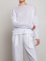 Cruz Tee in Tissue Jersey - White