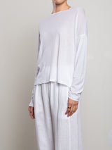 Cruz Tee in Tissue Jersey - White