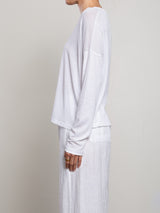 Cruz Tee in Tissue Jersey - White