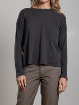 Cruz Tee in Tissue Jersey - Vintage Black