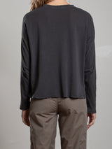 Cruz Tee in Tissue Jersey - Vintage Black