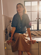 Connie Shirt in Heritage Dobby - Ink