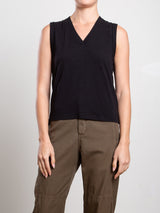 Dev Tank in Supima Slub - Black