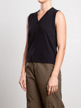 Dev Tank in Supima Slub - Black