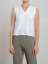 Dev Tank in Supima Slub - White