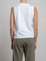 Dev Tank in Supima Slub - White