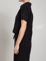 Teddy Shirt in Heritage Linen - Black