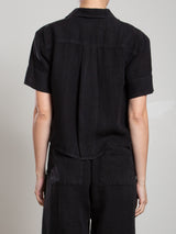 Teddy Shirt in Heritage Linen - Black