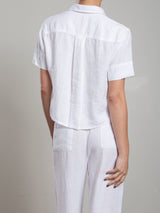 Teddy Shirt in Heritage Linen - White