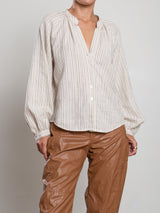 Anita Shirt in Vienna Stripe - Natural