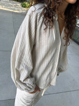 Anita Shirt in Vienna Stripe - Natural