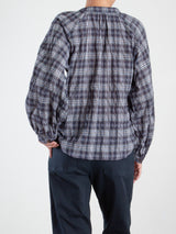 Anita Shirt in Whisper Plaid - Night