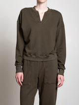Roman Sweatshirt in French Terry - Moss