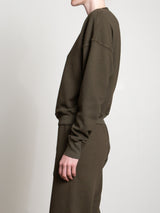 Roman Sweatshirt in French Terry - Moss