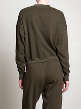 Roman Sweatshirt in French Terry - Moss