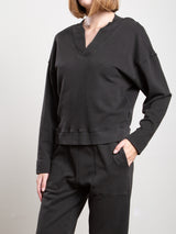 Roman Sweatshirt in French Terry - Vintage Black