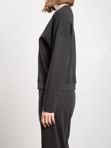 Roman Sweatshirt in French Terry - Vintage Black