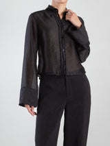 Monty Shirt in Gossamer - Black