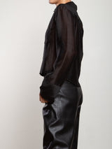 Monty Shirt in Gossamer - Black