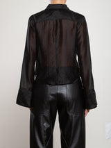 Monty Shirt in Gossamer - Black
