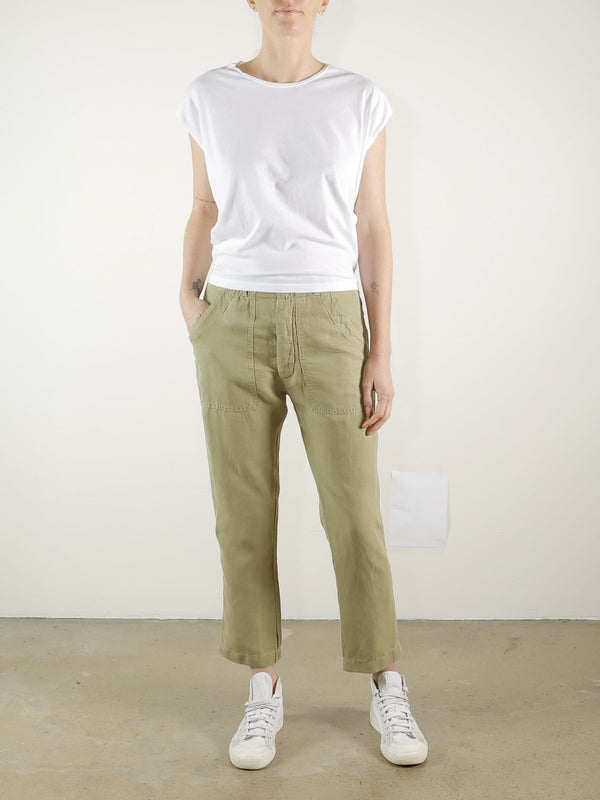 Frankie Utility Pant in Linen - Camp