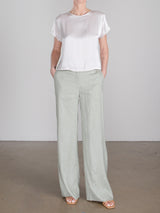 Hepburn Pant in French Linen - Seagrass