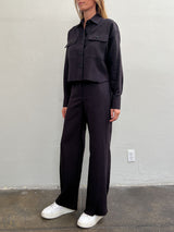 Hepburn Pant in Paperweight Twill - Black